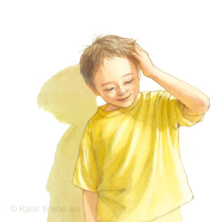 絵本「やさしいさんぱつや」より
2025
水彩 Watercolor