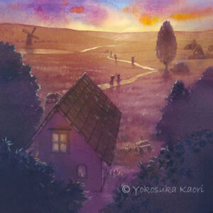 絵本「くろねこリリーのひとりだち」より
2024
水彩 Watercolor